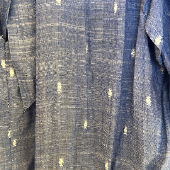 Blue Ruffled Open-Back Dress - Picture 5 of 5